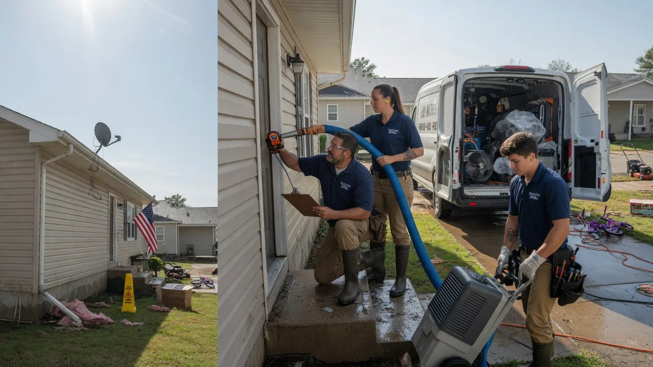 Ceiling Water Damage Restoration in Franksville, WI near me